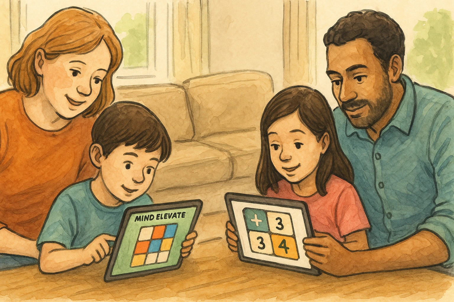 Kids and parents are training with Mind Elevate.